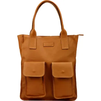 Kabelka Kožená shopper bag kabelka Angelo 01-001 camel