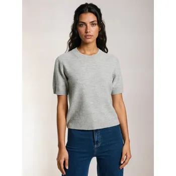 Dámská móda Sinsay - Svetrová halenka s příměsí vlny - šedá - 367EU-09J - 367EU-09J-M