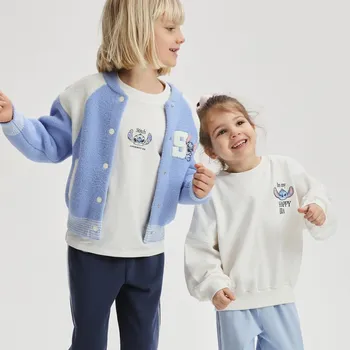 Dívčí mikina Reserved - Mikina Lilo a Stitch - krémová - 901HV-01X - 901HV-01X-122