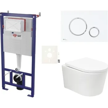 Klozet Závěsný WC set do lehkých stěn / předstěnová SAT BREVIS SIKOSSBRTOR76K
