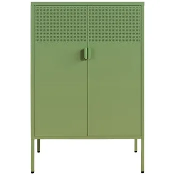 Komoda Kovová skříň CB10-V-GB-V3, 80x120 cm, zelená - B FLEXISPOT