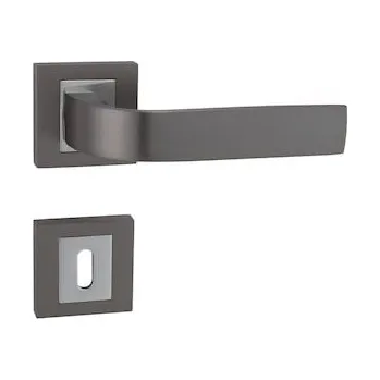 Dveřní kování Klika Naturel Cynthia titan hranatá rozeta, BB klíč CYNTHIAHRT