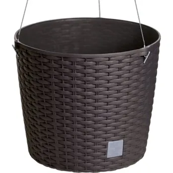 Květináč Závěsný ratanový květináč se zavlažováním DRTW260u