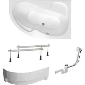 Asymetrická vana Laguna Fortuna Plus 170x100 cm akrylát pravá SIKOFO1700PAPNP