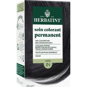 Barva na vlasy Herbatint Trvalá bylinná barva na vlasy Černá (1N) 170 ml