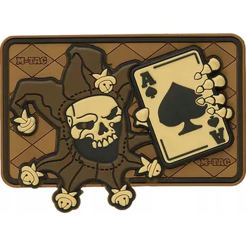 Nášivka Nášivka Joker Lebka 3D PVC