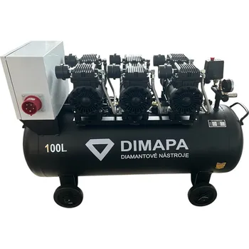 Kompresor Tichý, bezolejový kompresor 100l, 400V, 4kW DIMAPA GDG100