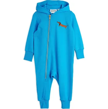 Kojenecký overall Dětský bavlněný overal Mini Rodini Dog 11000313 modrá 55X, vel. 68-74