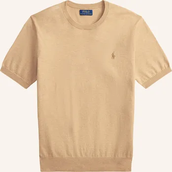 Pánské oblečení Polo Ralph Lauren Pánské Úpletové Tričko, velbloudí, XXL