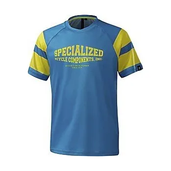 cyklistický dres Dres Specialized Enduro Grom Comp SS jersey yth neon blu M 2018