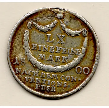 Christoph Franz von Buseck – 20 krejcarů, bamberské knížecí biskupství 1800 6,16 g