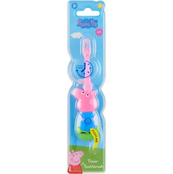 Zubní kartáček Peppa Pig Dětský zubní kartáček blikající 2+ Peppa Pig Soft Modrý