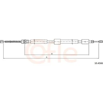 Lanko parkovací brzdy Tažné lanko, parkovací brzda COFLE 92.10.4566