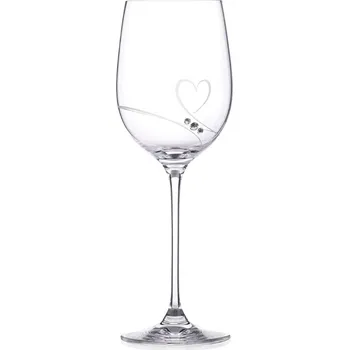 Sklenice Diamante sklenice na červené víno Romance s kamínky Swarovski 450 ml 1KS