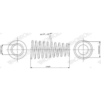 Auto-moto Pružina podvozku MONROE SP4110