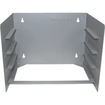 Dílenský regál Nástěnný držák na kufry se spotřebním materiálem Dresselhaus, 4patrový, plech