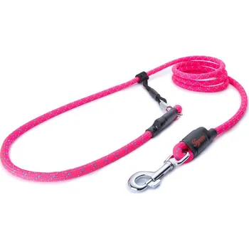 Tamer Lanové vodítko EASYLONG | Velký pes | růžové s modrým prošitím - 073 Délka: 2 m