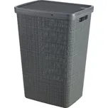 Curver Koš na špinavé prádlo Jute šedý 58L