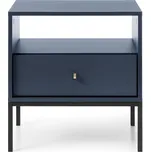 Piaski Noční stolek MS54 Mono - černá podstava provedení - vyber: granát