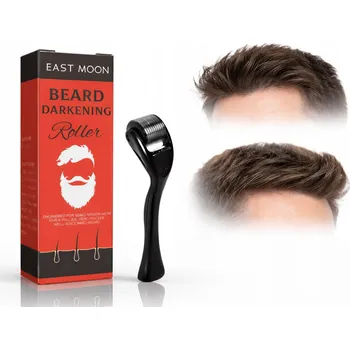 Péče o vousy Derma Roller 540 pro RŮST VOUSŮ, VLASŮ a vousů, ČERNÝ, MEZOTERAPIE 0,25 mm