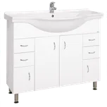 Koupelnová skříňka s umyvadlem Keramia Pro 102x55 cm bílá PRO100DV