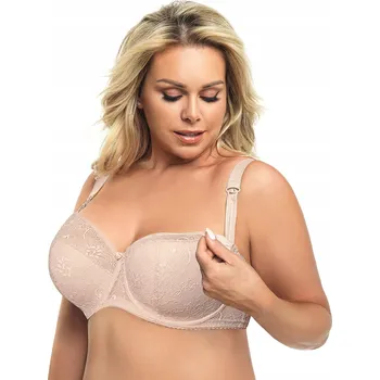 Dámské spodní prádlo Gorsenia polovyztužená podprsenka béžová velikost 95E