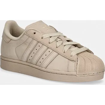 Dámské tenisky Nubukové tenisky adidas Originals Superstar II, 39 1/3, béžová, 80X