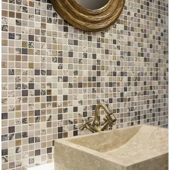 Obklad Skleněná mozaika Mosavit Galaxy antracita 30x30 cm lesk GALAXYAN