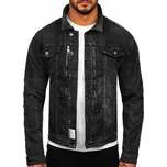 Pánská černá džínová bunda MJ508N DENLEY_S