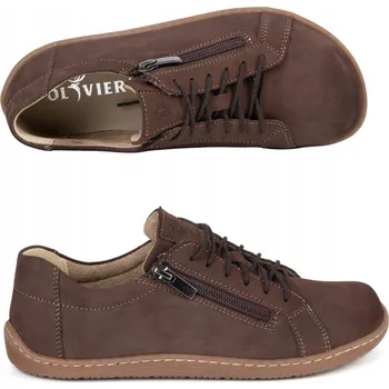 Dámské tenisky Dámské barefoot boty Olivier 1243, přírodní velurová kůže, velikost 36