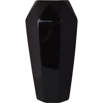 Váza Keramická váza kabelka 27 cm – černá s bílou mašlí