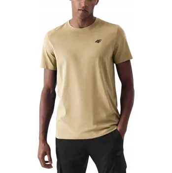 Pánské tričko Tričko Pánské Sportovní 4F T-Shirt Krátký Rukáv Bavlněné 4XL