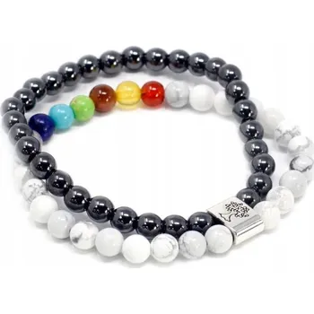 Náramek Náramek Ancient Wisdom MGBS-12 z přírodních kamenů 20 cm