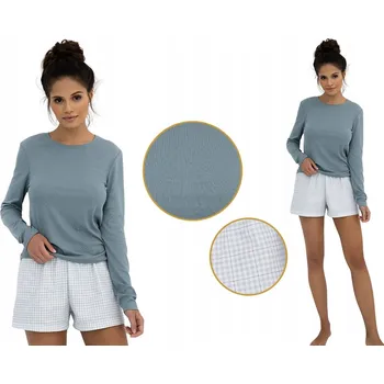 Dámské pyžamo Sensis dámské pyžamo bavlna modré velikost XL