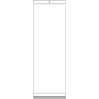 Obalový materiál PP sáček s lepicí klopou a závěsem 12x30 cm Varianta: transparent, Balení: 100 ks