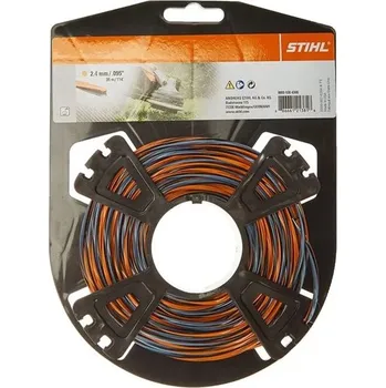 Žací struna STIHL CF3 Pro - 2,4 x 35 m - kříž (00009304300) (Žací struny STIHL CF3 Pro s křížovým průřezem s průměrem 2,4 mm splňují nejvyšší nároky. Jejich speciální profil zajišťuje lepší přenos síly ve srovnání s běžnými žacími strunami, což pro vás)