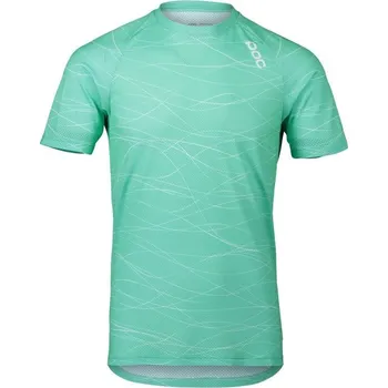 cyklistický dres Dres POC MTB Pure Tee Lines Fluorite Green M - doprava zdarma
