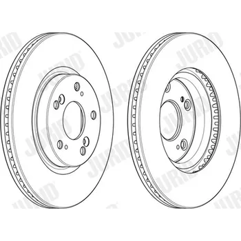 Brzdový kotouč Brzdový kotouč JURID 563127JC