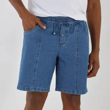Pánské kraťasy Šortky s pružným pasem, z lehkého denimu. modrá 56