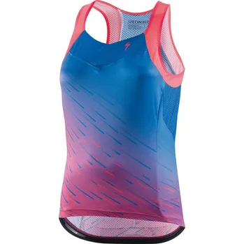 cyklistický dres Dres bez rukávu Specialized SL Tank wmn problu/acdpnk L 2020