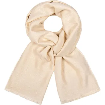 Šála Dámský šál třpytivý krémový 7200812-7