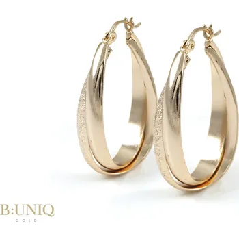 Náušnice biju Zlacené dámské náušnice B:UNIQ