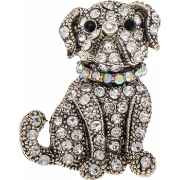 Brož Brož pes stříbrné barvy 9002121-1