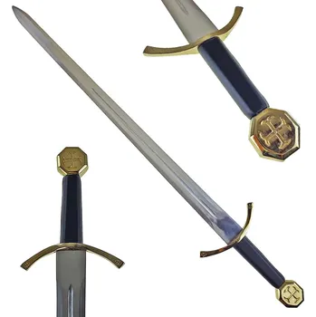 Sběratelství Chladné Zbraně Gotický rytířský meč "TEUTONIC KNIGHTS ORDER" Kovaný, ostrý!