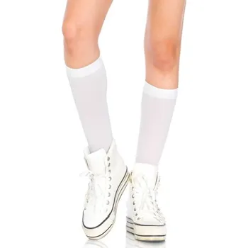 Dámské erotické prádlo Leg Avenue Nylon Knee Highs 5572 White