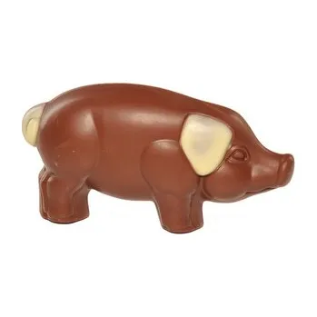 Čokoláda Eza Bio vánoční prasátko štěstí z mléčné čokolády, 50 g