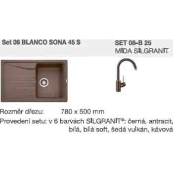 SET 08-B 26 SONA 45 S černá + MIDA černá