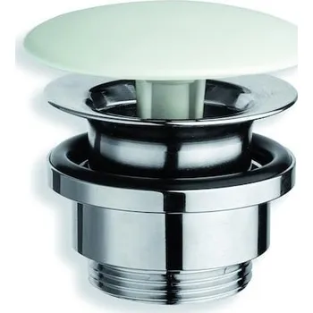 Sifon Silfra průtočná zátka, klobouk keramika, bílá PZATKAKB