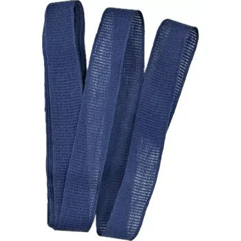 Stuha Stuha látková Nature Taft – Classic Navy 15mm x 2m (7,-Kč/m) (Jednobarevná stuha, barva modrá, bavlněná, okraje zpevněné tkaním, Go Green - biologicky odbouratelná)