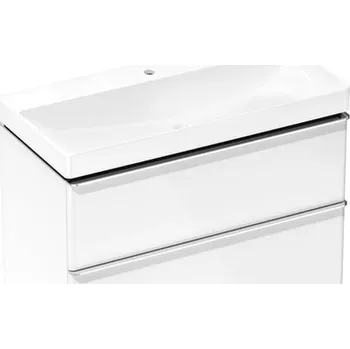 Koupelnový nábytek Skříňka s umyvadlem Hansgrohe Xelu Q 100x69,5x48 cm bílá lesklá 54383000